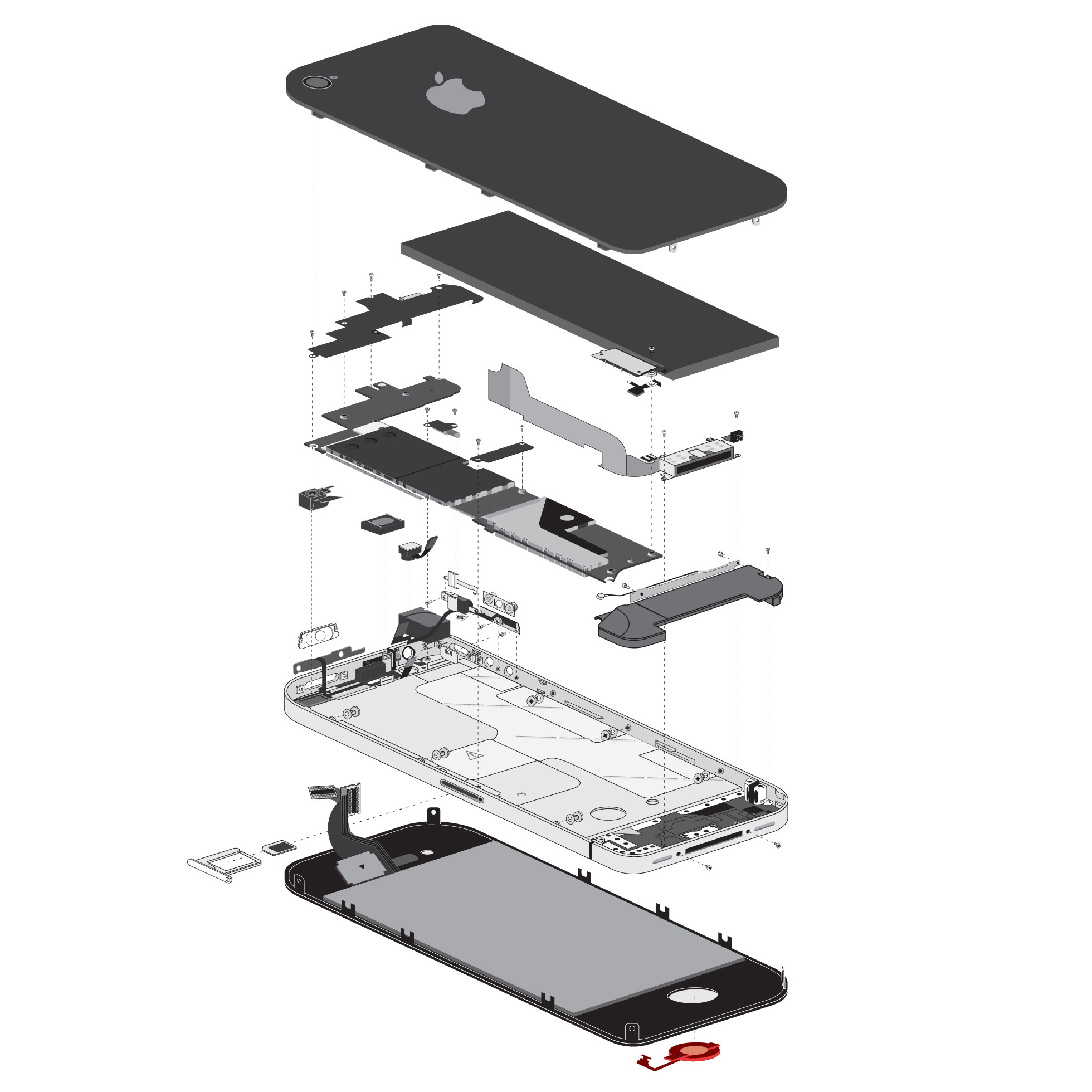 diagram 6 assembly iphone Repair, iPhone repair  Screen  Ontario in Kingston Parts